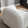 SEYNAR Modern Glam Boucle Upholstered Swivel Accent Armchair - 4 of 4