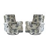 Kaspar Manual Swivel Glider Recliner Set of 2|HULALA HOME - 2 of 4