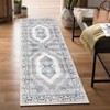 Washable Area Rug Non Slip Rug Vintage Printed Accent Rugs Low Pile Foldable Traditional Rug Oriental Medallion Carpet for Bedroom Living Room - 2 of 4