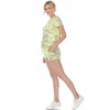 Women's 2 Piece Top & Shorts Super Soft Lounge Set - White Mark - 3 of 4