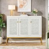 Tribesigns Modern Sideboard Buffet Cabinet, 45" Kitchen Storage Cabinet with 3D Printed Shell Finish and Adjustable Shelves for Living Room - 4 of 4