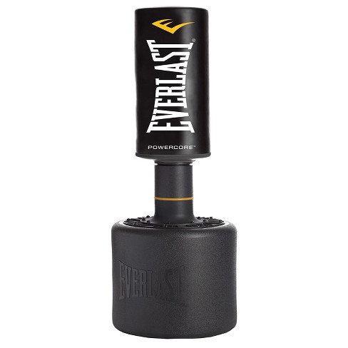 Everlast P00001266 Powercore Free Standing Indoor Home Rounded Heavy Duty Fitness Training Punching Bag Black Target