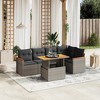 vidaXL Garden Sofa Set Grey - 2 of 4