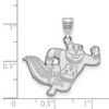Black Bow Jewelry 14k White Gold Minnesota Golden Gophers NCAA Large Pendant - 2 of 3