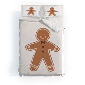 Orara Studio Gingerbread Man I Duvet Cover + Pillow Sham(s) - Deny Designs - 1 of 4
