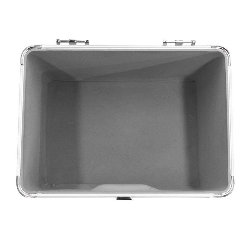 Odyssey KROM Stacking Transport Case for 70, 12 Inch Vinyl LPs, Silver (2 Pack), 4 of 7