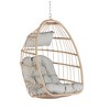 PAGED Swing Chair Outdoor, Outdoor Garden Rattan Egg Swing Chair Hanging Chair Wood for Living Room Balcony - 4 of 4