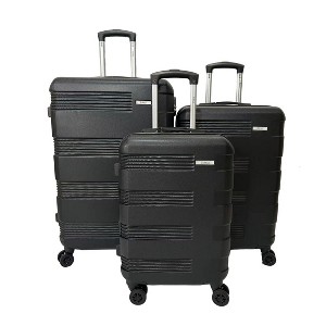 Mirage Luggage Polli ABS Hard shell Lightweight 360 Dual Spinning Wheels Combo Lock 3 Piece Luggage Set - 1 of 4