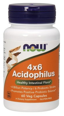 Acidophilus 4x6 by Now Foods  -  60 Capsule