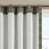Plaid Rod Pocket and Back Tab Curtain Panel with Fleece Lining Brown 50x95" - 3 of 4