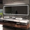 PexFix 16 in. W x 63 in. H Modern Full Length Rectangular Frameless Mirror With Rounded Corner in White - 2 of 4