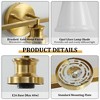 KAISITE Modern Vanity Light with Opal Glass Shade - 3 of 4