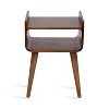 Kate and Laurel Quilby Wood Side Table, 18x14x27, Walnut Brown - 4 of 4