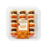 Orange & Brown Frosted Mini Cookies - 9.4oz/18ct - Halloween - Favorite Day™