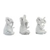 Sagebrook Home Set of 3 Polyresin Yoga Elephant Figurines - Contemporary Table Decor For Home, Office, Yoga Studio, Spa - 3 of 4