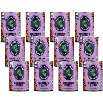 Westbrae Organic Lentils Beans - Case of 12/15 oz