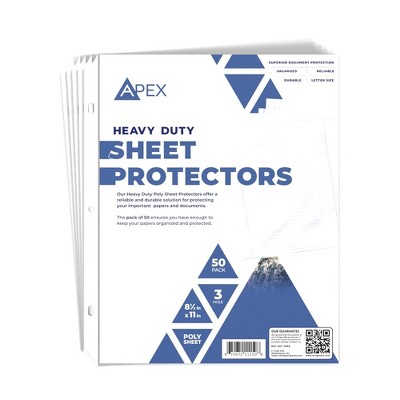 Clear Heavy Duty Sheet Protectors 8.5x11 Pack of 50 (48 Packs)