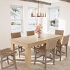 Farmhouse Dining Table for 8 Person, 71" Long  Wood Kitchen Tables, Wooden Sturdy Frame, Rustic Large Rectangular Dinner Table,Natural - 4 of 4