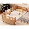 Sapphtopaz Bed Frame Wood Low Profile Platform Bed, Bed with Rails for Girls and Boys, Bedroom Furniture, No Box Spring Needed - 2 of 4