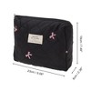 Unique Bargains Handheld Bow Embroidery Makeup Bag 4 Pcs - 3 of 4