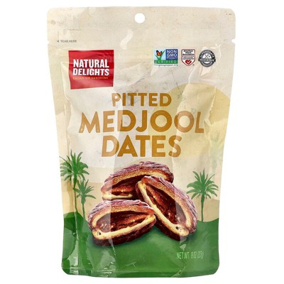 Natural Delights, Pitted Medjool Dates, 8 oz