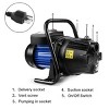 Costway 1200W 1'' Shallow Well Water Booster Pump Home Garden Irrigation 1000GPH - 4 of 4