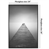 Americanflat 24x36 Poster Frame with Polished Front Cover - Slide-In Photo Frame with Buildable Molding - Fusion Collection - Black - 2 of 4
