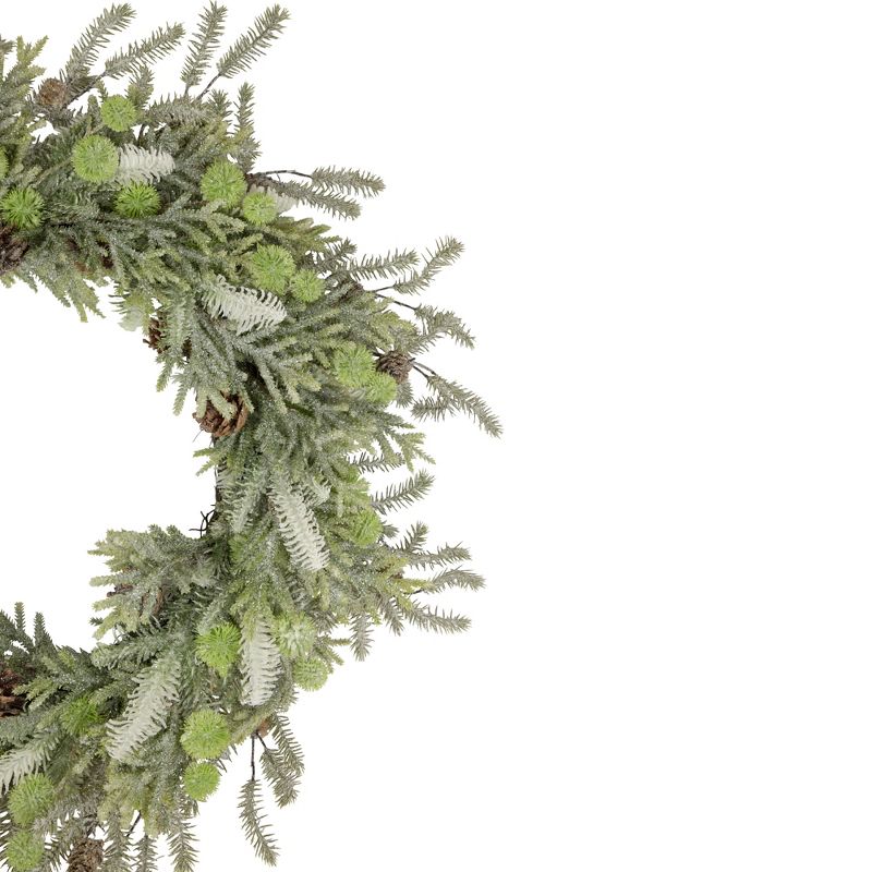 Northlight Frosted Pine and Pinecone Christmas Wreath, 30-Inch, Unlit, 5 of 6
