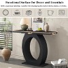 KWPZQEB Console Table, 49'' Modern Sofa Table with Egg-Shaped Base, Narrow Entryway Table for Hallway, Living Room, Foyer - 4 of 4