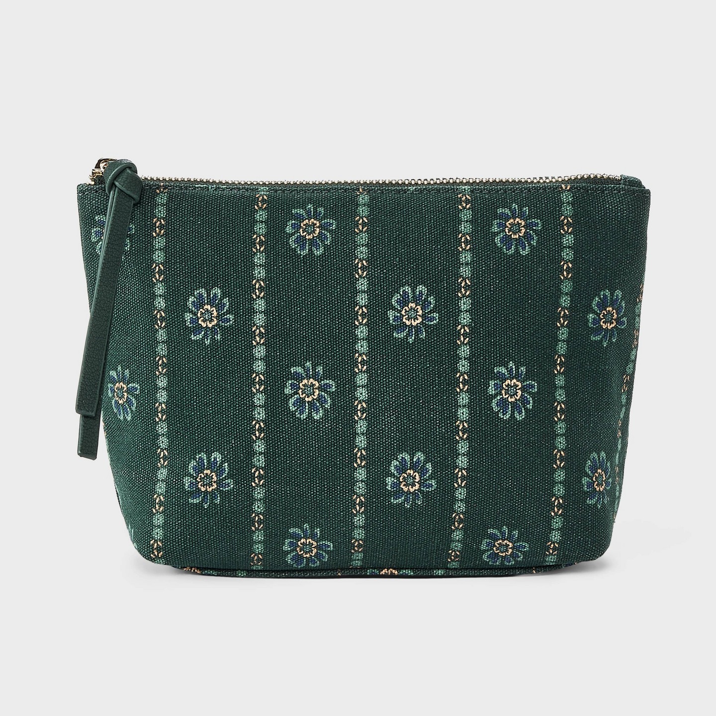 Сумка Universal Thread Canvas Floral Zip Travel Pouch, цвет: С принтом — фото 1