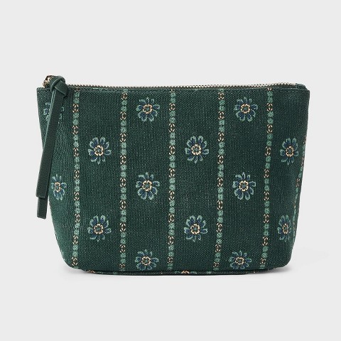 Сумка Universal Thread Canvas Floral Zip Travel Pouch, цвет: С принтом