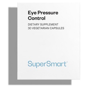 SuperSmart Eye Pressure Control - with Mirtoselect Bilberry & Pycnogenol Pine Bark | Non-GMO & Gluten Free - 30 Vegetarian Capsules - 1 of 1