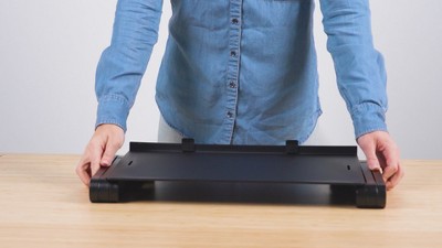 Black Adjustable Aluminum Keyboard and Mouse Platform