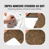 VEVOR Carpet Tiles Reusable, 20"x 20"Carpet Squares With Padding Attached, Soft Padded Carpet Tiles, Easy Install DIY (12Tiles, Mixed Brown) - 4 of 4