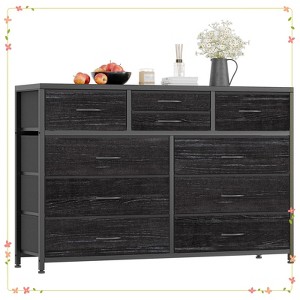 Dresser TV Stand with 10 Drawers, Media Console Table, Entertainment Center for 55/50/43 Inch TV - 1 of 4