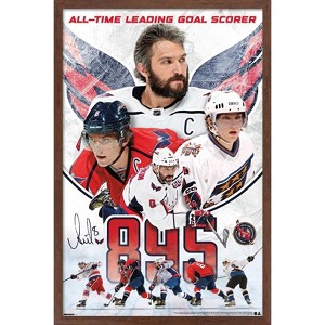 Trends International NHL Washington Capitals - Alex Ovechkin All-Time Leading Goal Scorer Framed Wall Poster Prints - 1 of 4