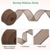 Unique Bargains Burlap Wired Edge Durable Thick Fabric Ribbons for DIY Crafts 1 Pc - 2 of 4