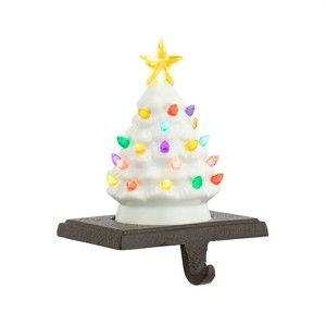 Mr. Christmas 5" LED Illuminated Nostalgic Christmas Tree Stocking Hanger Christmas Decoration - 1 of 4