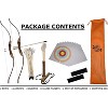 33-Piece Wooden Archery Set with 2 Bows, 16 Arrows, 10 Targets and Armguards for Beginners - 3 of 4