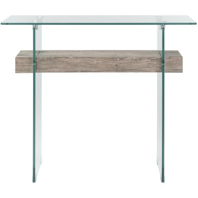 glass/grey oak