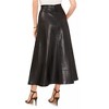 Vince Camuto Womens Faux Leather Seamed A-line Skirt - 2 of 2