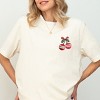 Merry Xmas Ornament Quilted Print - Women's Short Sleeve Graphic T-Shirt - 2 of 4