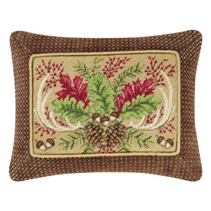 C&F Home 14" x 18" Alpine Lodge Needlepoint Pillow - 1 of 4