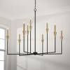 Capital Lighting Avant 9 - Light Chandelier in  Aged Brass/Black - 4 of 4