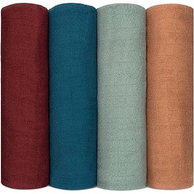 Muslin Swaddle Blankets Neutral Receiving Blanket for Boys and Girls by Comfy Cubs