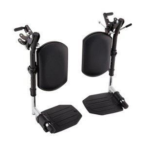 Invacare Wheelchair Elevating Legrests - Padded Calf Pads, Composite Footplates & Swing Away Function - 1 of 4