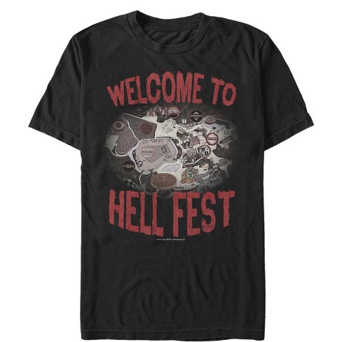 Men s Hell Fest Welcome Map T shirt Black 2x Large Target