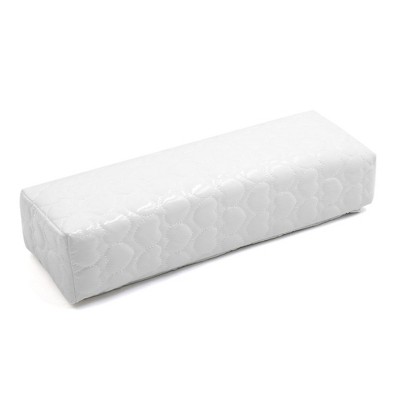 Unique Bargains Soft Hard Manicure Nail Art Hand Arm Wrist Rest Cushion White 1PC