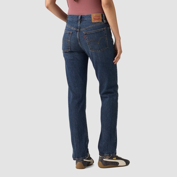 Jeans Levi Mujer 501 de tiro alto, pierna recta, denim elástico de peso medio 4