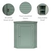 Teamson Home Glancy Two-Door Removable Corner Wall Cabinet, Green - 3 of 4
